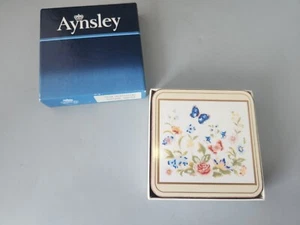 Aynsley Cottage Garden Acrylic Finish Coasters X6 Lot 1 - Picture 1 of 5