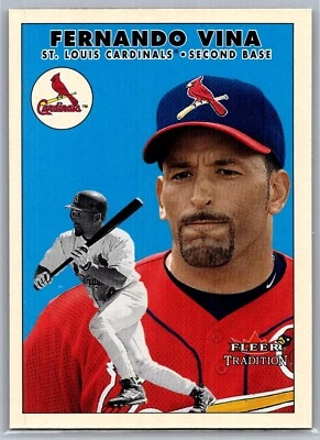 2000 FLEER TRADITION UPDATE BASEBALL U60 FERNANDO VINA CARDINALS - Image 1 of 2
