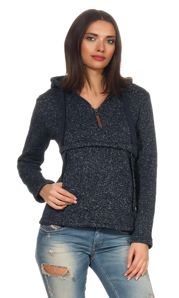 Kapuzenpullover Hoodie warmer Sweater Fleece Sweatjacke Tasche Langarm Sport - Bild 1 von 1