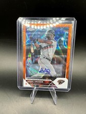 2023 Topps Pro Debut ADAEL AMADOR Orange Lava Refractor Auto /25 TOP PROSPECT SP