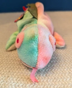 1997 Iggy the REPTILE Iguana P.E. Pellets Ty Beanie Baby Tie-dye - Picture 1 of 7
