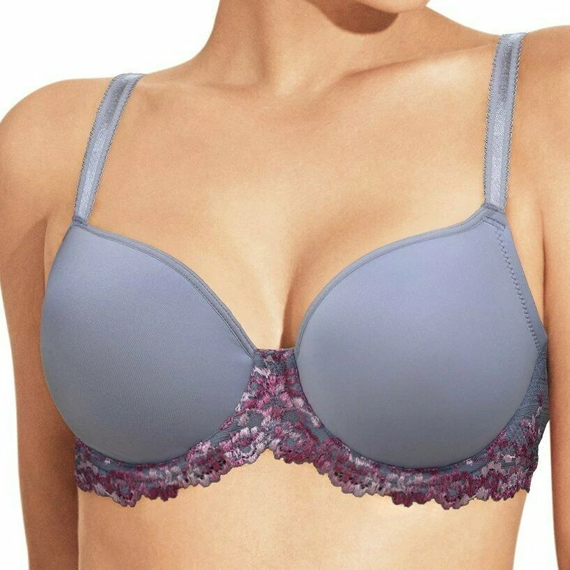 Wacoal L60728 объятия кружева футболка бюстгальтер сиренево-серый женский размер 34DD - Изображение 1 из 1