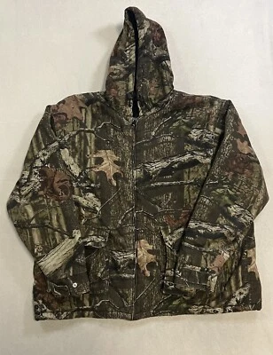Chaqueta de Trabajo Vintage Roble Mossy 2XL Break Up Infinity Camuflaje Verde Cremallera Foto 1 de 4