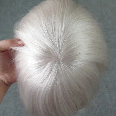 European Virgin Hair Systems Toupee для мужчин инъекции поликожные серые шиньоны - Изображение 1 из 4