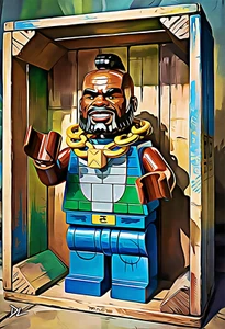 Mr. T "The Minifigure" Original Pop Art Print - 13 x 19 Poster - Picture 1 of 1