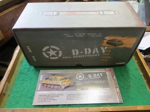 EMPTY BOX ONLY CORGI CLASSICS TIGER 1 MICHAEL WITTMANN 007 D-DAY US60501 1/50 - Picture 1 of 14