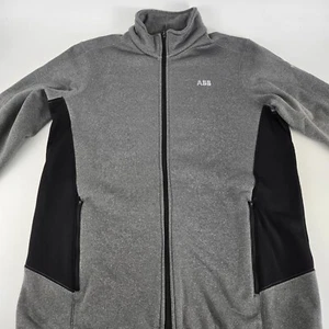 Eddie Bauer Mens Full-Zip Fleece Jacket Size XL Gray/Black - Picture 1 of 9