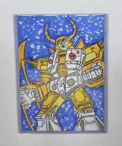 Dynamite Transformers 40th 5x7 G1 Unicron 1/1 Sketch Signed Jessica Court - Picture 1 of 2