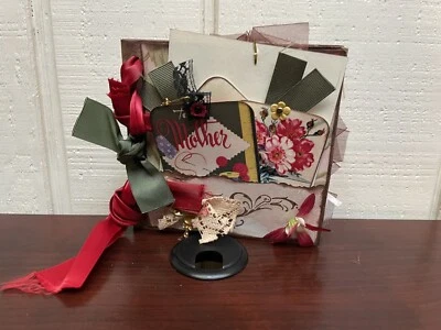 Libro collage 2006 único hecho a mano madre hija hijo historia familiar medios mixtos Foto 1 de 4