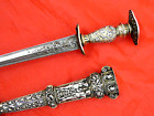 FINEST ANTIQUE SILVER DAGGER ITALY or GREECE / Turkish Ottoman style blade sword