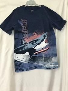 NWT Carter's Boys Navy Blue Shirt Shark U pick - Picture 1 of 3