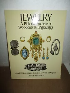 Jewelry: A Pictorial Archive of Woodcuts & Engravings by Harold H. Hart (1981, P - Foto 1 di 9