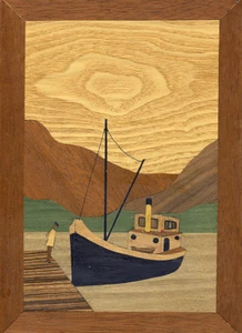 Kit de artesanía de marquetería tradicional Clyde Puffer 260x188 mm - Imagen 1 de 1