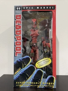 Neca 1/4” DEADPOOL Super Poseable MARVEL Ultimate Collector’s 18” NEW Huge! - Picture 1 of 5