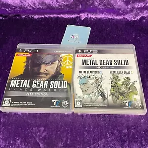 Lot 2 Metal Gear Solid Peace Walker HD & 2 3 HD Edition Set PS3 PlayStation 3 - Picture 1 of 8
