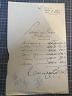 Billets de logements -Occupation Prussienne -Guerre 1870- Hôtels Fontainebleau -