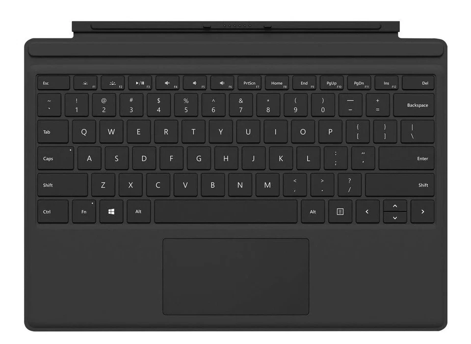 Microsoft Surface Pro 4 Type Cover 1725 - Schwarz - Original Deutsch - Bild 1 von 1