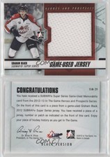 2012 ITG Heroes and Prospects Subway Super Series Game-Used Jersey Graham Black