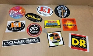 Lot Of 11 Music Brand Stickers DR Rocktron Elixir Boomers - Picture 1 of 2
