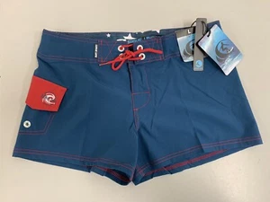 Women Summer Wave Life Guard Swim Shorts Surf Shorts Sz L Beach Pool Water Polo - Picture 1 of 11