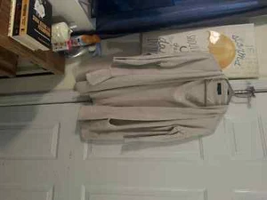 Light Beige Women's Cardigan Half Sleeve Length Very Soft Atmosphere Size 4 - Picture 1 of 6