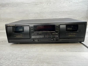 Pioneer CT-W770 Nero Auto Reverse Dolby BC/NR Stereo Doppia Cassette Deck - Foto 1 di 9