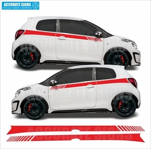 Side Stripes for Citroen C1 Stickers 108 Decals Vinyl Graphics - Picture 1 of 4
