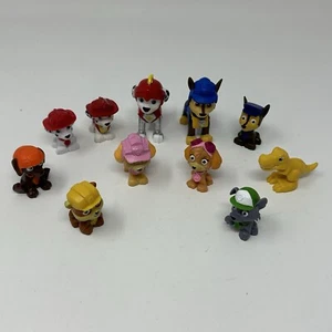 Paw Patrol Figure Lot of 11 Chase Marshall Rubble Skye Rocky TyrannosaurusT-Rex - Picture 1 of 24