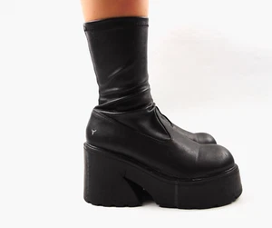 WINDSOR SMITH schwarze Plateau Stiefel | Größe UK 8 / AUS 10 - Bild 1 von 8