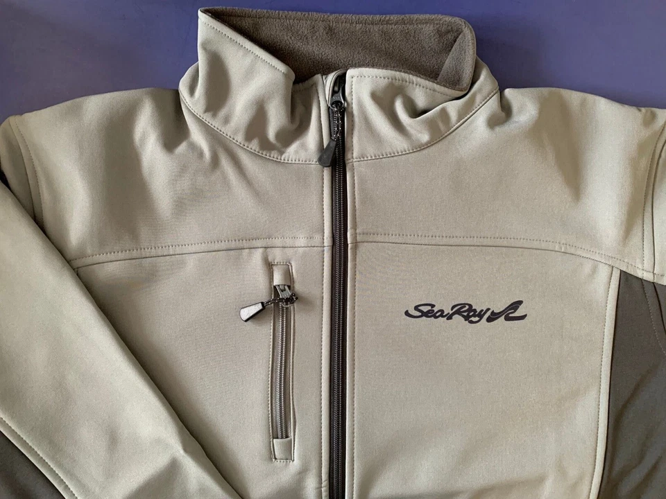 Sea Ray Screen Printed Devon & Jones Men's Soft Shell Colorblock Jacket - Image 1 of 4