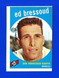1959 Topps SET BREAK #19 ED BRESSOUD NRMINT SAN FRANCISCO GIANTS (SB1) - Picture 1 of 2