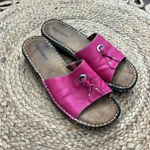 Naturalizer Womens 8 Callman Foliage Magenta Sandals Leather - Picture 1 of 4
