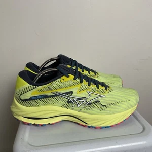 Mizuno Wave Rider 27 Sneakers Men's Size 10 Yellow Running Athletic - Picture 1 of 16