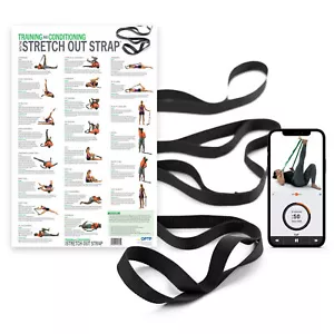 OPTP Original Stretch Out Strap XL with Stretching Exercise Poster - Picture 1 of 4