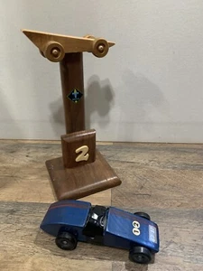 Vintage 80s Boy Scout Derby Car and 2nd Place Trophy - Picture 1 of 8