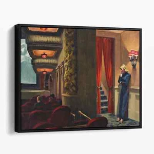 New York Movie 1939 by Edward Hopper Vintage America Canvas Print Wall Art - Picture 1 of 7