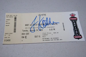 Leo Kottke SIGNED in BLUE MARKER Used Concert Ticket ACOUSTIC BLUES FOLK JAZZ - Picture 1 of 5