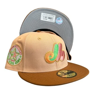 New Era Montreal Expos 59FIFTY Fitted Hat 1982 All Star Game Side Patch 7 3/4 - Image 1 of 4