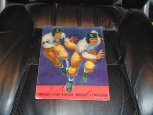 1938 SANTA CLARA AT SAN FRANCISCO COLLEGE FOOTBALL PROGRAM - Picture 1 of 2