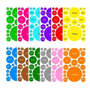 252 Pieces Polka Dots Wall Sticker Circle Wall Decal for Kids Bedroom Living ... - Picture 1 of 6