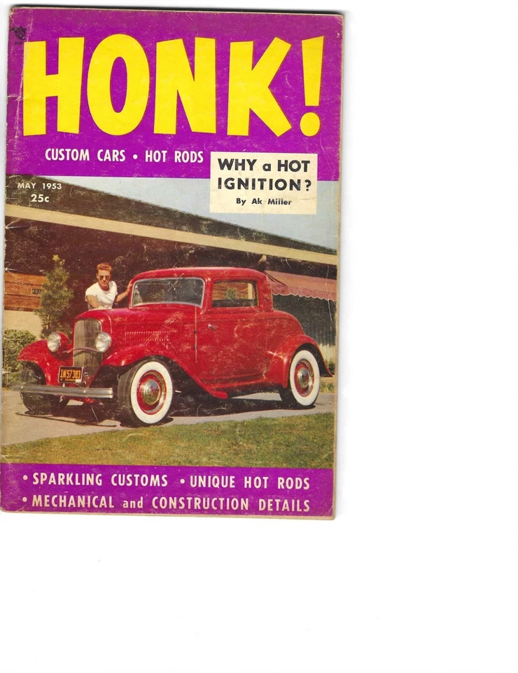1953 May Honk Magazine. First 1rst issue, Vol.1#1. Later became Car Craft. Rare! - Image 1 of 1