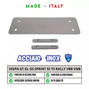 PIASTRA RINFORZO PEDANA CAVALLETTO PER VESPA GT GL GS SPRINT SS TS RALLY VBB VNB - Foto 1 di 3