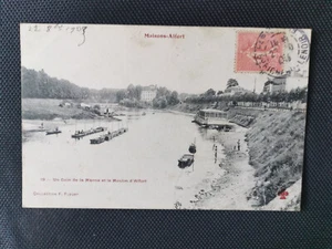  CPA 94 MAISONS-ALFORT - Un Coin de la Marne et le Moulin d'Alfort - Foto 1 di 2