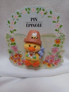 Vintage Punze Küken Anstecknadel Brosche Anstecknadel Ostern Frühling - Bild 1 von 4