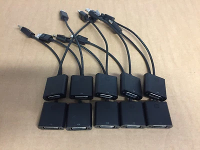 10 x Original HP DisplayPort auf DVI-D Adapter Kabel - DP20VI-SL - FH973AA - Bild 1 von 4