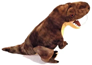 Wild Republic T Rex Tyrannosaurus Plush Dino Brown Beige 24" Tall 2014 - Picture 1 of 13