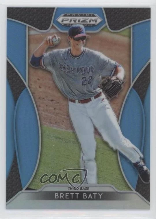 2019 Panini Prizm Draft Picks Carolina Blue Prizm /30 Brett Baty #16 - Image 1 of 2