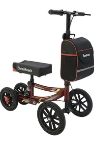 BlessReach lenkbarer Knie Rollator Roller WB-2201T ROT ALL TERRAIN - Bild 1 von 9