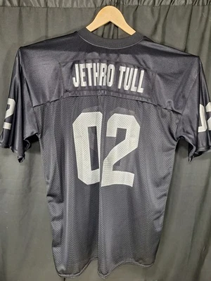 Jethro Tull - “02” Jersey/Shirt. Black With Silver Letters XXL - Image 1 of 2