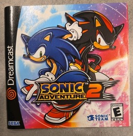 Sonic Adventure 2 Sega Dreamcast Instruction Manual Booklet ONLY THE MANUAL